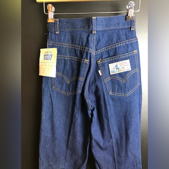 New Vintage LEVI’S PlowBoy Denim Jeans High Rise Waisted Deadstock Junior Mom - Picture 2 of 16